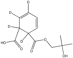 1,2-(Benzene-d4)dicarboxylic Acid Mono(2-hydroxy-2-Methylpropyl) Ester Struktur