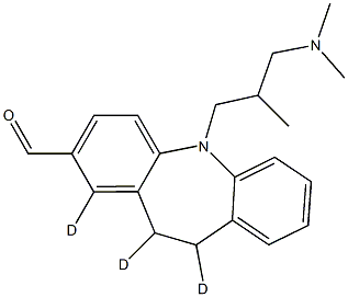 5-[3-(DiMethylaMino)-2-Methylpropyl]-10,11-dihydro-5H-dibenz[b,f]azepine-2-carboxaldehyde-d3 Struktur