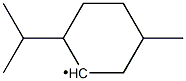 5-Methyl-2-(1-Methylethyl)cyclohexyl Struktur