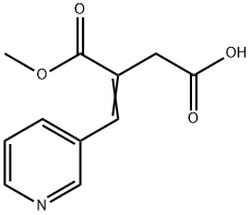 (Z)-3-(Methoxycarbonyl)-4-(pyridin-3-yl)but-3-enoic acid Struktur