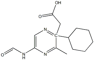 Methyl 2-cyclohexyl-2-(pyrazine-5-carboxaMido)acetate Struktur