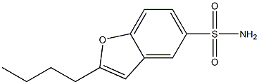 N-(2-butylbenzofuran-5-yl)sulfonic aMide Struktur