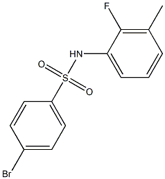 4-BroMo-N-(2-fluoro-3-Methylphenyl)benzenesulfonaMide, 97% Struktur