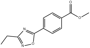 Methyl 4-(3-ethyl-1,2,4-oxadiazol-5-yl)benzoate, 97% Struktur