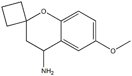 (+/-)-4-aMino-3,4-dihydro-6-Methoxy-spiro[2H-1-benzopyran-2,1'-cyclobutane] Struktur