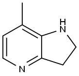 7-Methyl-2,3-dihydro-1H-pyrrolo[3,2-b]pyridine Struktur