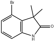 4-BROMO-3,3-DIMETHYLINDOLIN-2-ONE Struktur