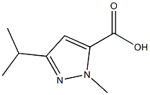 3-Isopropyl-1-methyl-1H-pyrazole-5-carboxylic acid Struktur