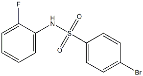 4-bromo-N-(2-fluorophenyl)benzenesulfonamide Struktur