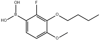 3-Butoxy-2-fluoro-4-methoxyphenylboronic acid Struktur