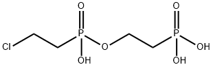 (2-{[(2-
chloroethyl)(hydroxy)phosphoryl]oxy}ethyl)phosphonic acid Struktur