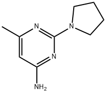 6-METHYL-2-(PYRROLIDIN-1-YL)PYRIMIDIN-4-AMINE Struktur