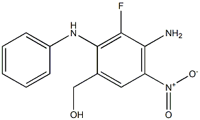 (4-aMino-3-fluoro-5-nitro-2-(phenylaMino)phenyl)Methanol Struktur