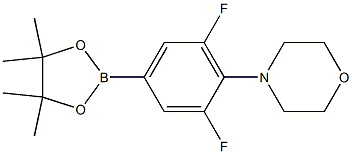 4-(2,6-difluoro-4-(4,4,5,5-tetraMethyl-1,3,2-dioxaborolan-2-yl)phenyl)Morpholine Struktur