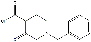 1-benzyl-3-oxopiperidine-4-carbonyl chloride Struktur