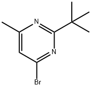 4-broMo-2-tert-butyl-6-MethylpyriMidine Struktur