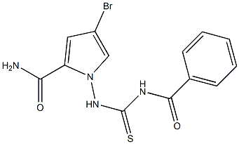 1-(3-benzoylthioureido)-4-broMo-1H-pyrrole-2-carboxaMide Struktur