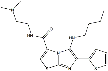 5-(butylaMino)-N-(2-(diMethylaMino)ethyl)-6-(thiophen-2-yl)iMidazo[2,1-b]thiazole-3-carboxaMide Struktur