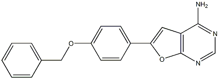 6-(4-(benzyloxy)phenyl)furo[2,3-d]pyriMidin-4-aMine Struktur