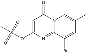 9-broMo-7-Methyl-4-oxo-4H-pyrido[1,2-a]pyriMidin-2-yl Methanesulfonate Struktur