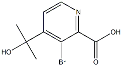 3-broMo-4-(2-hydroxypropan-2-yl)picolinic acid Struktur