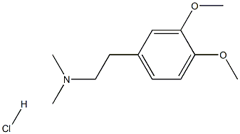 2-(3,4-DiMethoxyphenyl)-N,N-diMethylethanaMineHydrochloride Struktur