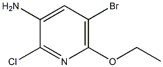 5-broMo-2-chloro-6-ethoxypyridin-3-aMine Struktur