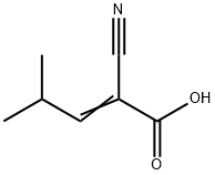 2-cyano-4-Methylpent-2-enoic acid Struktur