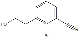 2-broMo-3-(2-hydroxyethyl)benzonitrile Struktur