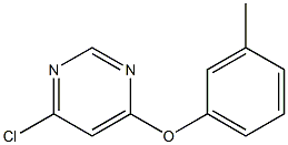 4-(M-tolyloxy)-6-chloropyriMidine Struktur