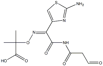 2-[[(Z)-[1-(2-AMino-4-thiazolyl)-2-oxo-2-[(1,3-dioxopropyl)aMino]ethylidene]aMino]oxy]-2-Methylpropanoic Acid Struktur