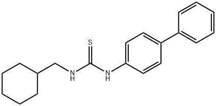 1-(biphenyl-4-yl)-3-(cyclohexylMethyl)thiourea Struktur