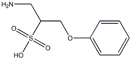 1-aMino-3-phenoxypropane-2-sulfonic acid Struktur