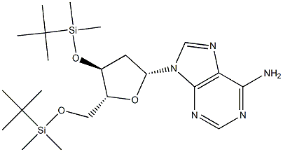 3', 5'-Bis-O-TBDMS-2'-deoxyadenosine Struktur