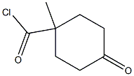 1-Methyl-4-oxocyclohexanecarbonyl chloride Struktur