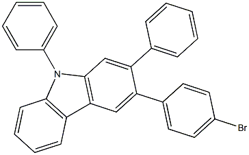 3-(4-broMo phenyl)-N-(2-Biphenyl)-9H-carbazole Struktur