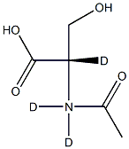 N-Acetyl-L-serine-d3 Struktur