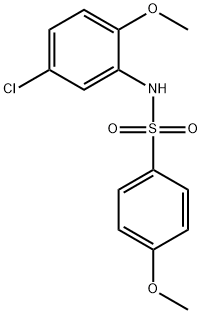 N-(5-chloro-2-methoxyphenyl)-4-methoxybenzenesulfonamide Struktur