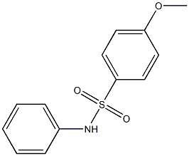 4-methoxy-N-phenylbenzenesulfonamide Struktur