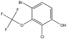 2-chloro-4-broMotrifluoroMethoxylphenol Struktur