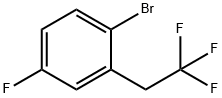 1-Bromo-4-fluoro-2-(2,2,2-trifluoroethyl)benzene Struktur