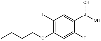 4-Butoxy-2,5-difluorophenylboronic acid Struktur