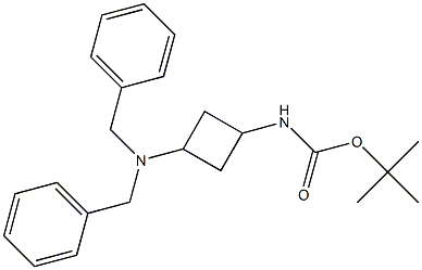 tert-butyl 3-(dibenzylaMino)cyclobutylcarbaMate Struktur