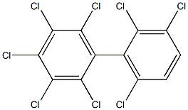 2,2',3,3',4,5,6,6'-Octachlorobiphenyl Solution Struktur