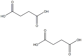 Butanedioic acid (Succinic acid) Struktur