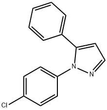 1-(4-chlorophenyl)-5-phenyl-1H-pyrazole Struktur