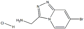 (7-broMo-[1,2,4]triazolo[4,3-a]pyridin-3-yl)MethanaMine.HCl Struktur