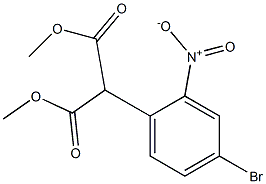 2-(4-BROMO-2-NITRO-PHENYL)-MALONIC ACID DIMETHYL ESTER Struktur