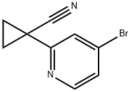 1-(4-broMopyridin-2-yl)cyclopropanecarbonitrile Struktur