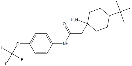 2-(1-aMino-4-(tert-butyl)cyclohexyl)-N-(4-(trifluoroMethoxy)phenyl)acetaMide Struktur